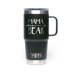 CBK Custom Laser Engraved 20oz YETI Rambler Travel Mug with Stronghold Lid  – Curated by Kayla