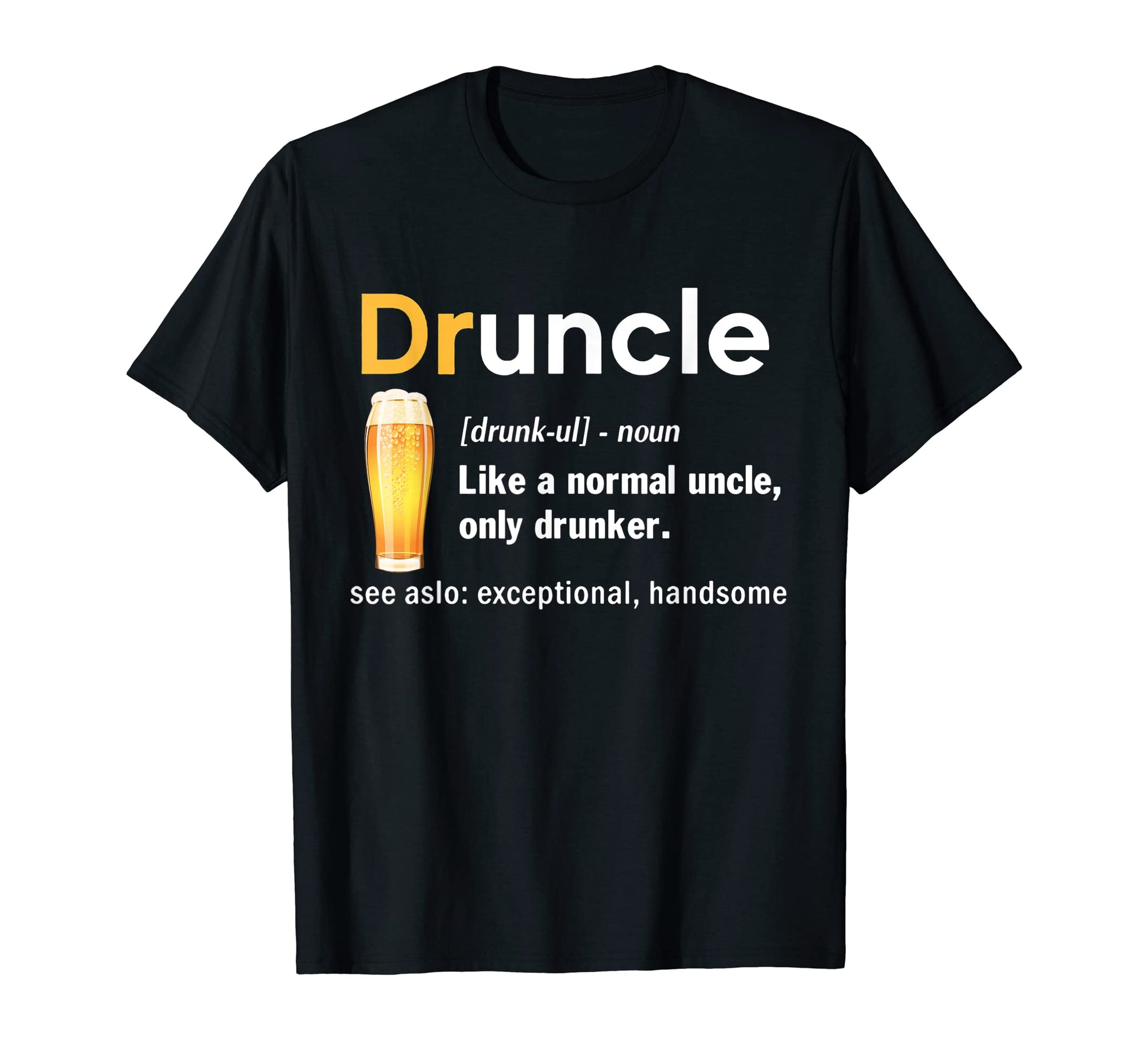 Druncle Beer Gift For Men Uncle Beer Lover T Shirt New Zealand ...