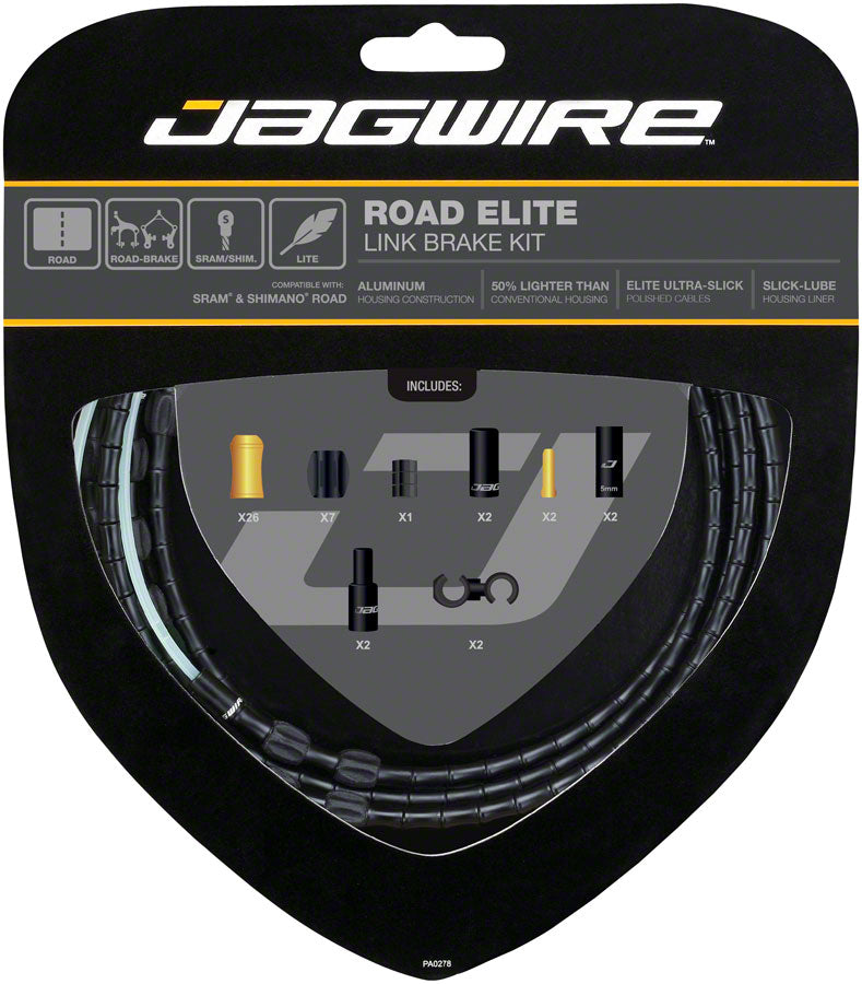 jagwire-road-elite-link-brake-cable-kit-sram-shimano-with-ultra-slick-uncoated-cables-black