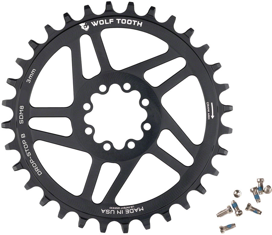 wolf-tooth-direct-mount-chainring-36t-sram-direct-mount-drop-stop-b-for-sram-8-bolt-cranksets-3mm-offset-black