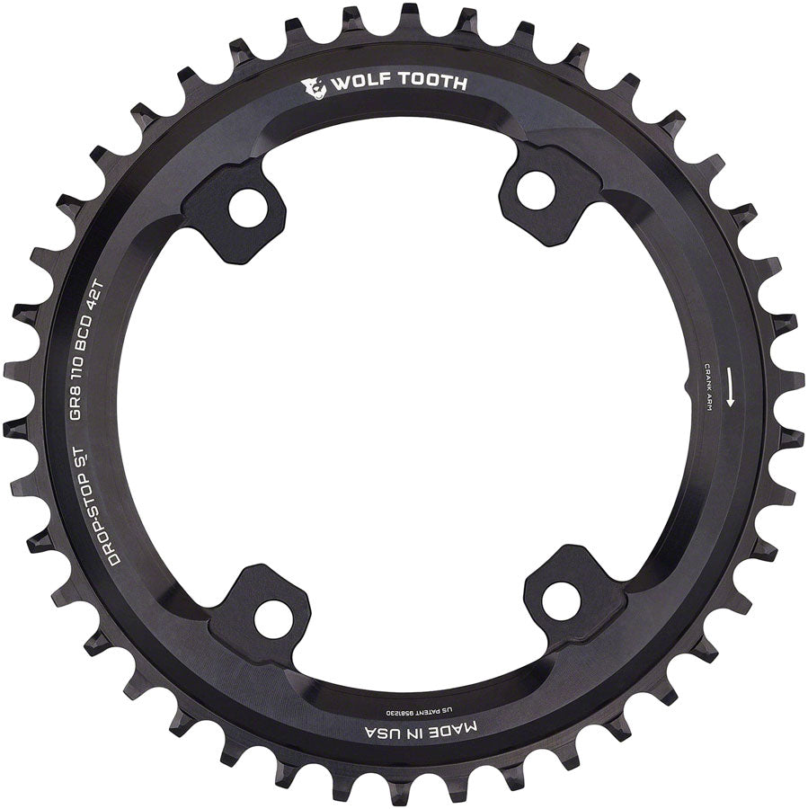 wolf-tooth-shimano-110-asymmetric-bcd-chainring-42t-110-asymmetric-bcd-4-bolt-drop-stop-st-for-shimano-grx-cranks