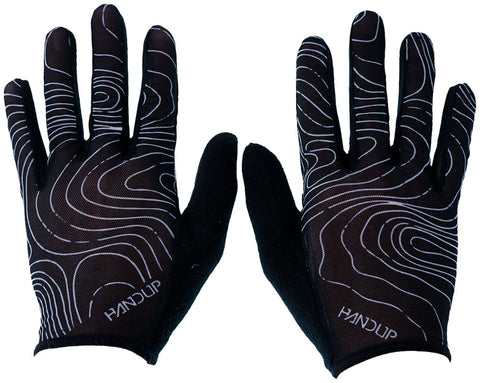 Handup Vented Gloves - Topo Map Black, Large MPN: SUMM3730LRG UPC: 700594550546 Gloves Vented Gloves - Topo Map Black