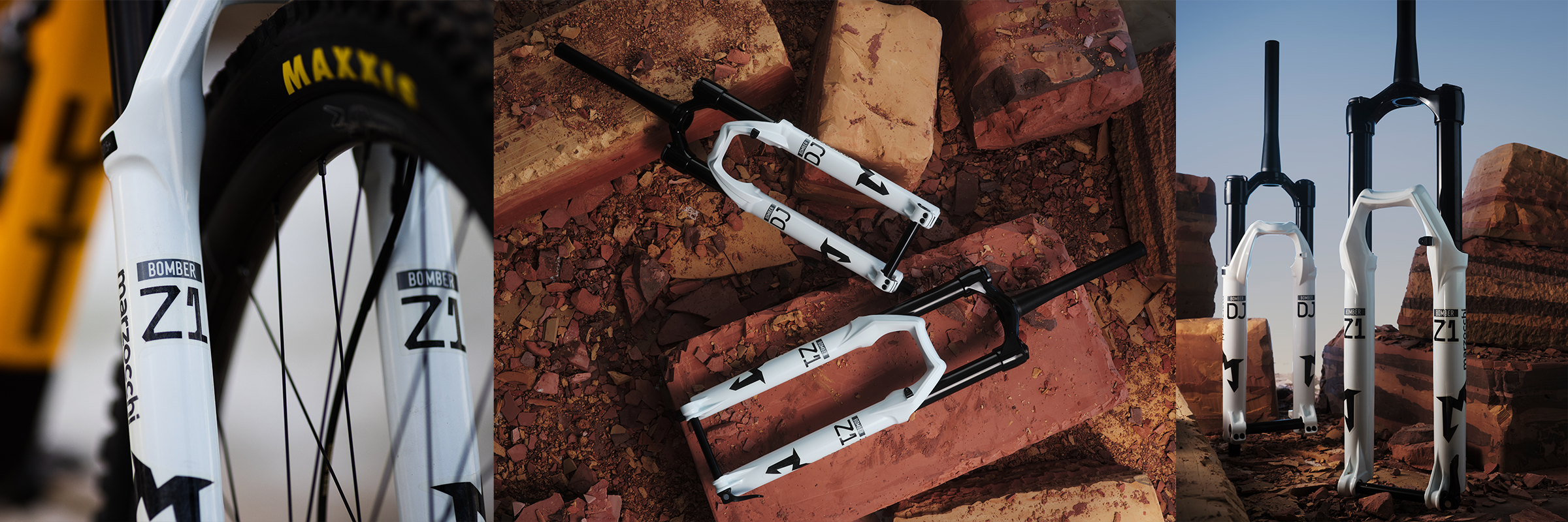 MARZOCCHI BOMBER FORKS - LIMITED EDITION WHITE