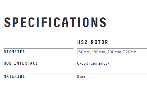 SRAM HS2 ROTOR