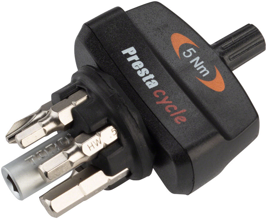 prestacycle-torqkey-mini-preset-torque-tool-5nm-6-piece-bit-set-and-holder