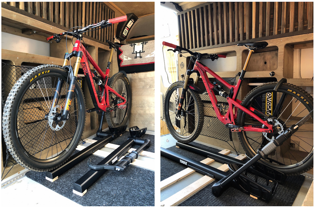 van floor bike rack