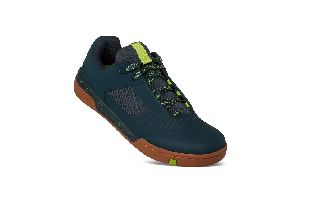 crank-brothers-stamp-lace-mens-flat-shoe-petrol-lime-gum-outsole-size-10