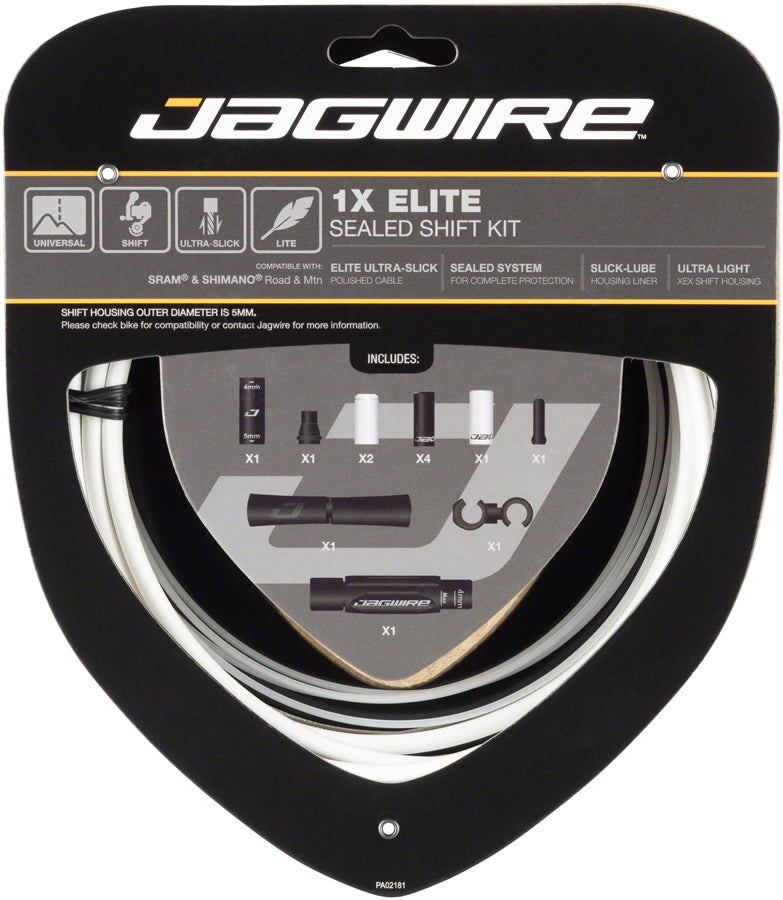 jagwire-1x-elite-sealed-shift-cable-kit-sram-shimano-with-polished-ultra-slick-cable-white