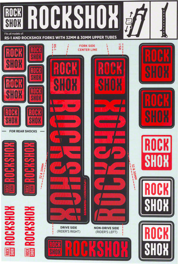 rockshox sticker kit