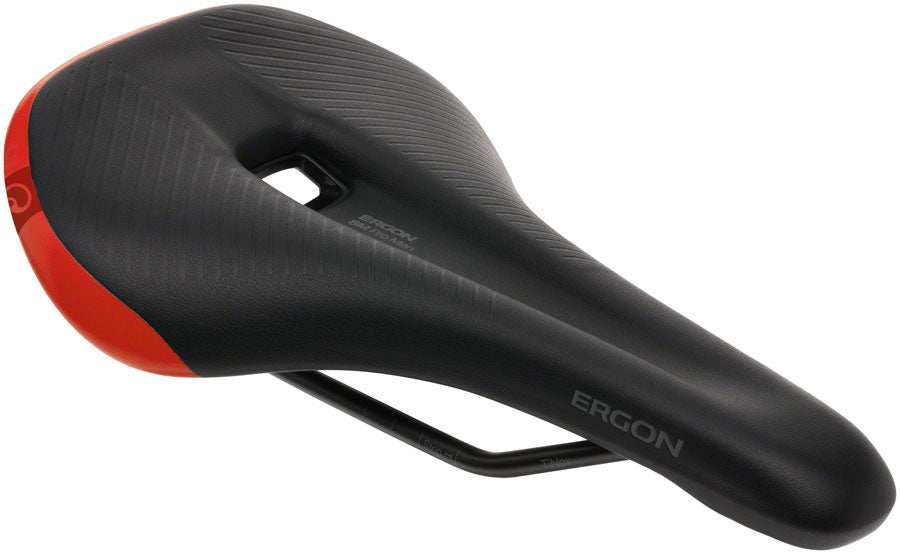 red mtb saddle