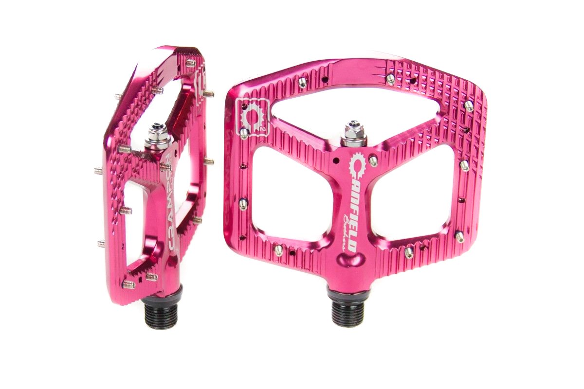 pink bicycle pedals