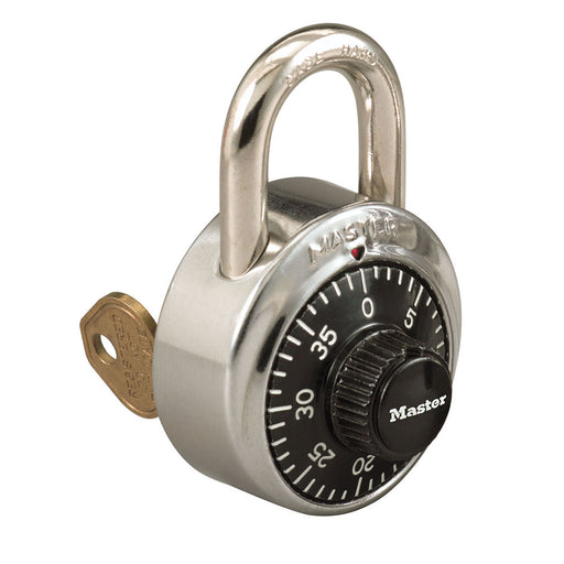 Master Lock 1525 General Security Combination Padlock with Key Control Feature 1-7/8in (48mm) Wide-1525-Master Lock-3/4in (19mm)-1525-LockerLock.com