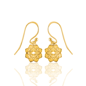 Dosha (Kapha / Vata / Pitta) Silver 925 Gold plated Earrings