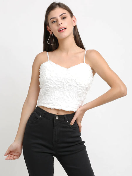 Crop Tops with High-Waist Jeans