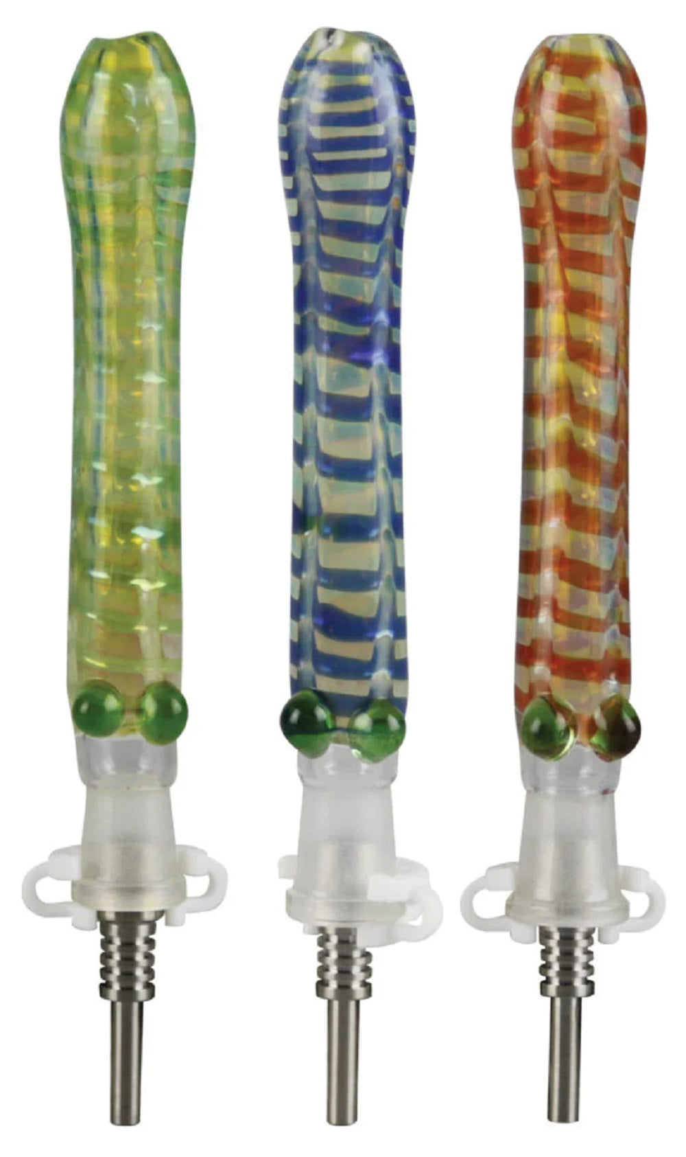 Colorful Nectar collector Honey Straw with 10mm Titanium Nail –  JCVAP®