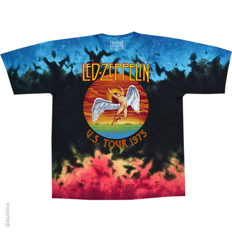 LED Zeppelin Ramble on Tie Dye T-Shirt LG