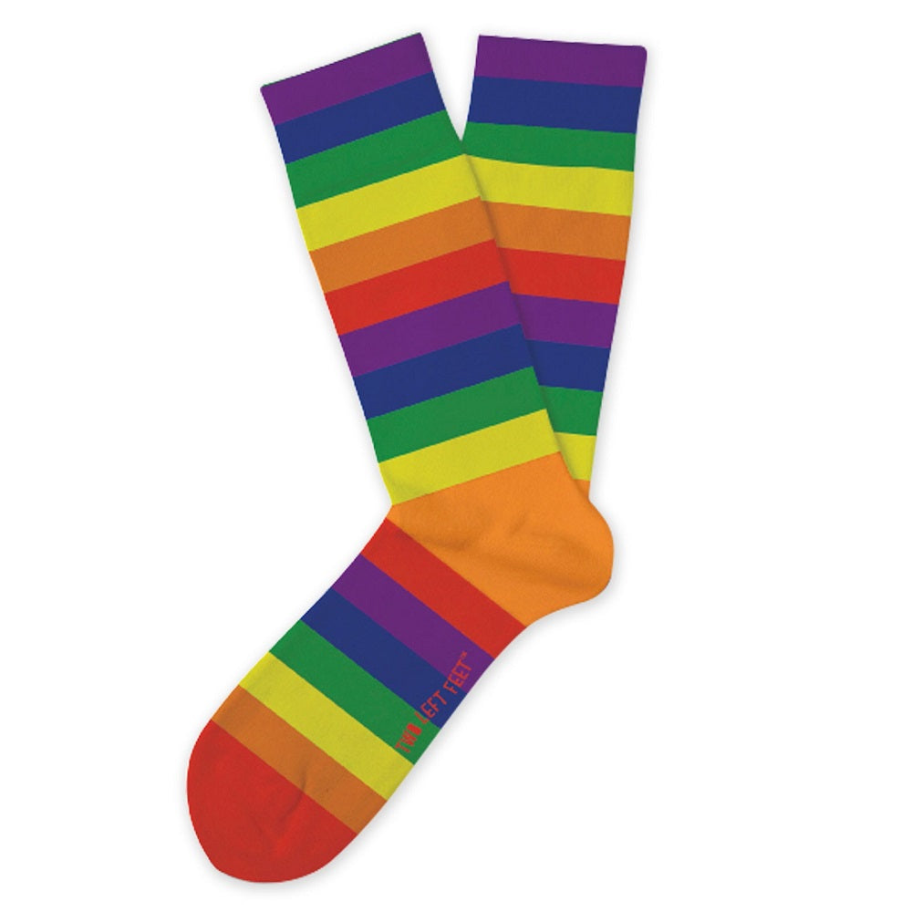 Two Left Feet Socks Color Me Rainbow Sunshine Daydream