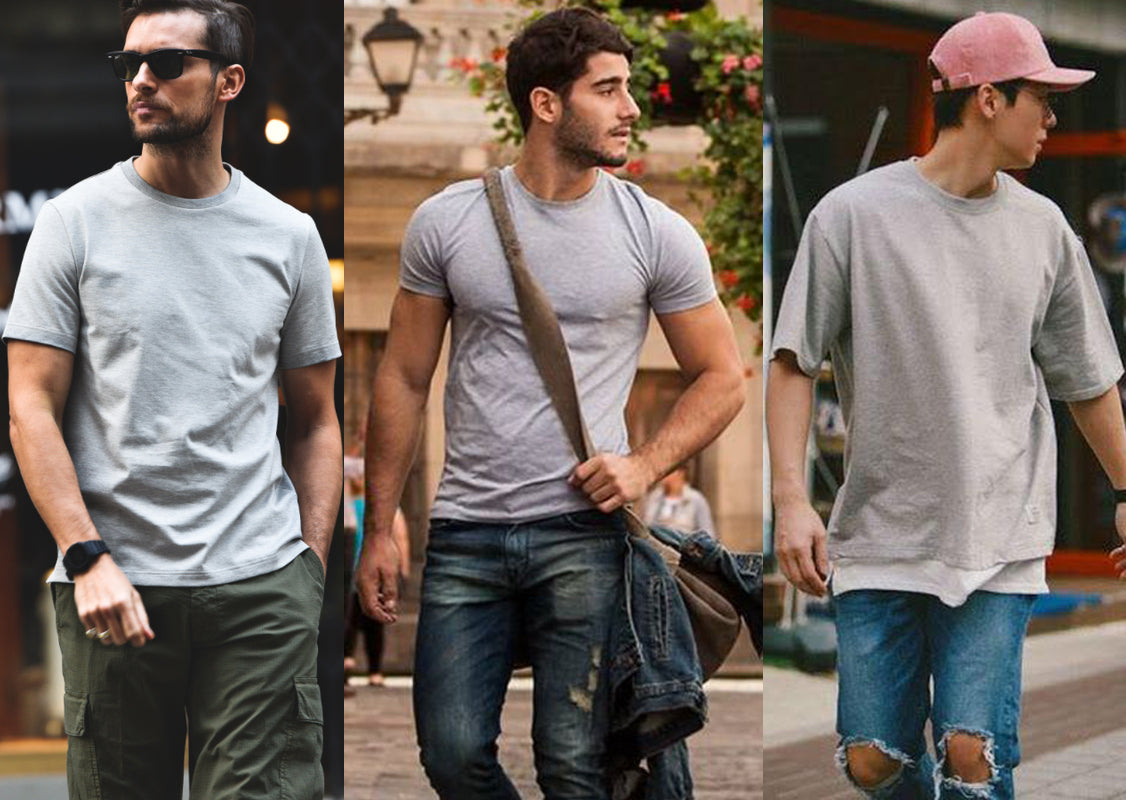 Ideas for Men's Outfits | How to Wear a Gray T-Shirt – Tonywell