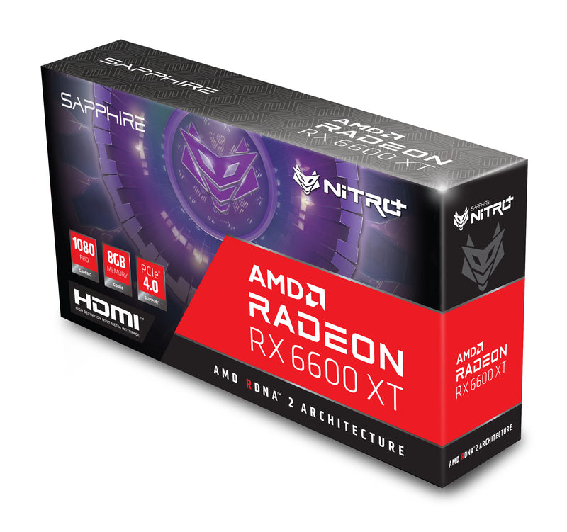 SAPPHIRE NITRO+ AMD Radeon™ RX 6600 XT, 8GB 11309-01-20G