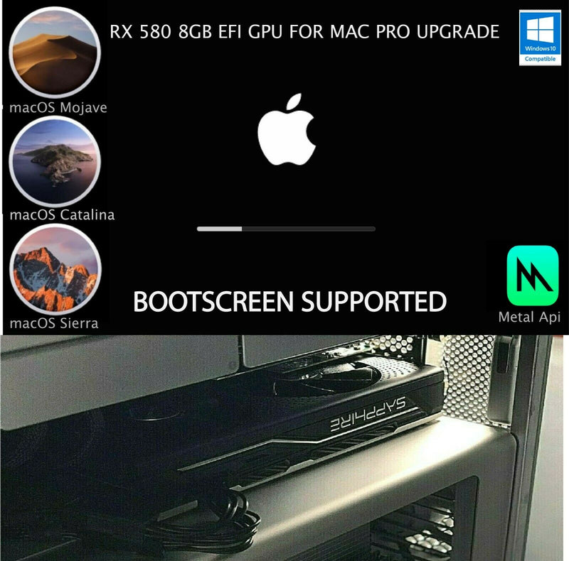 Bootscreen Enabled Efi Rx580 8gb Sapphire Pulse For Mac Pro Tower 4 1 Zephyr S Market