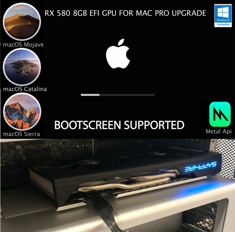 Boot Enabled EFI RX580 Nitro+ For Mac Pro Tower 4,1/5,1 - Zephyr's Market