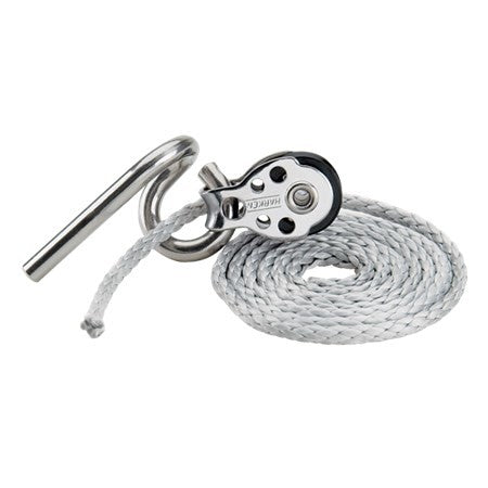 Harken clew hook with 16mm block and hook