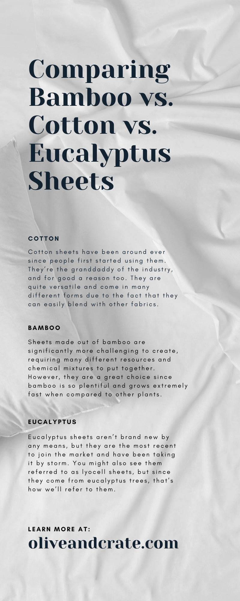 Comparing Bamboo vs. Cotton vs. Eucalyptus Sheets