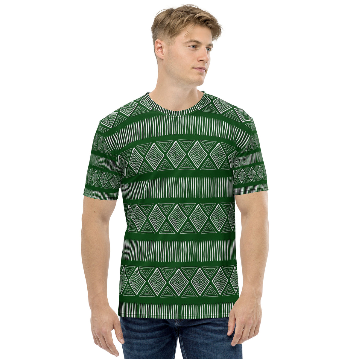 Royal Tribal Green Men's T-shirt – My Fit Watch