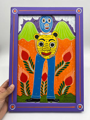 El luchador y el jaguar ~ large - Cielo Handcrafted