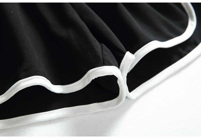 DOLPHIN SHORTS BLACK & WHITE – BYL (Biliana Yotovska Label)