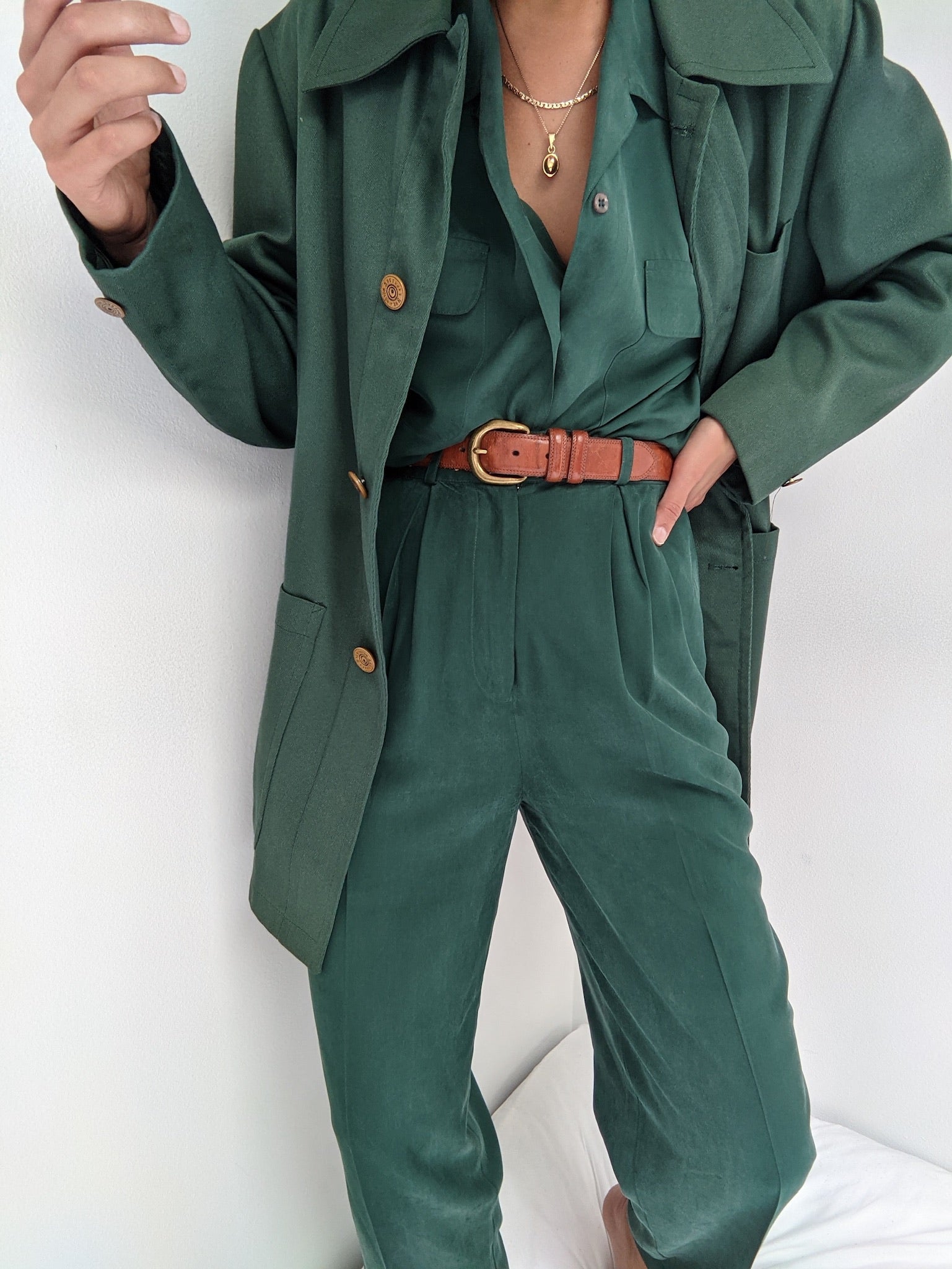 Vintage Evergreen Canvas Chore Coat