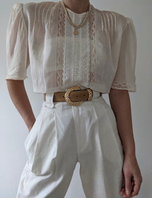 vintage sheer blouse