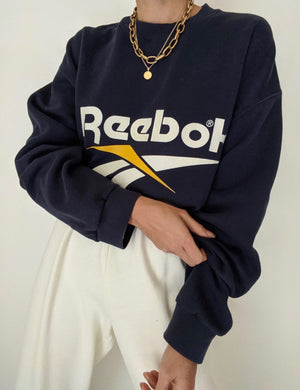 navy reebok sweatshirt