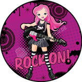 Motiv: Emo Rockerin Oblatenpapier / Rock On! Tortenbild