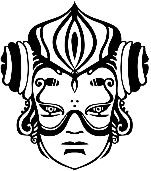 Download Coloring Pages For Visually Impaired Adults, Hawaiian Masks - Large Print Pdf Coloring Book For ...