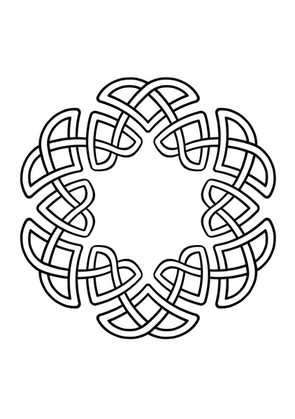 Download Large Print Celtic Knots - Coloring Book For Seniors / Visually Impair - Rachel Mintz Coloring Books