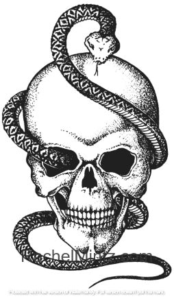 Download Dreadful Skulls - Horror, PDF Coloring Book - Skull Designs of Pirates - Rachel Mintz Coloring Books