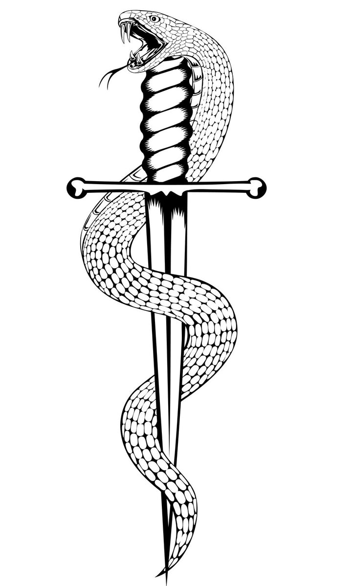Fangs - Snakes Coloring Book - Dangerous Reptiles Tattoo Designs (PDF
