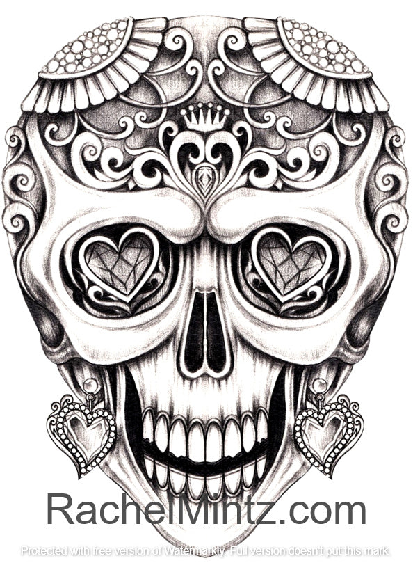 Floral Skulls - Sugar Skulls, PDF Coloring Book – Rachel Mintz Coloring