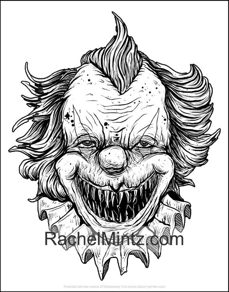 Clowns Hate You Too - Killer Clowns Coloring Book for Adults (Printabl ...