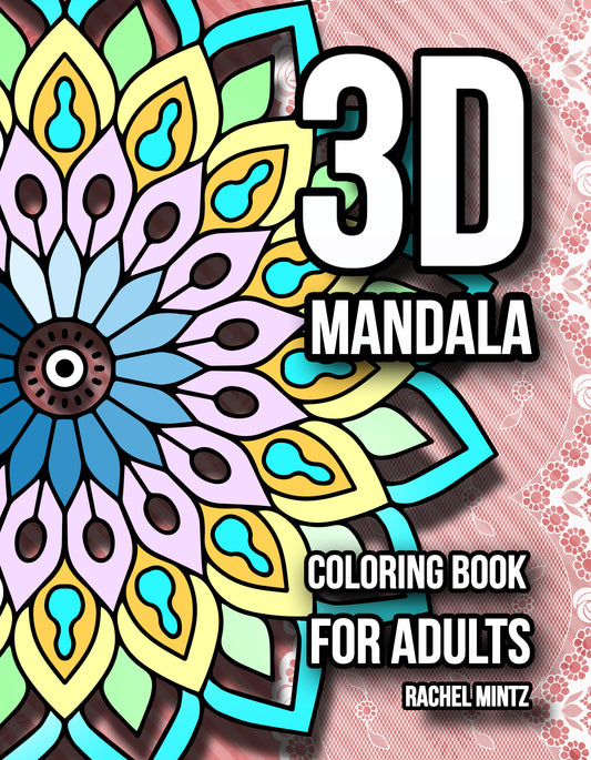 Close Up Mandala - Large Print Designs, PDF Coloring Book – Rachel