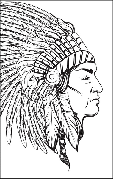 native american indian coloring pages