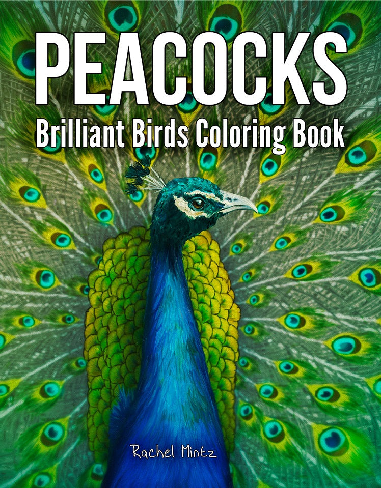 Peacocks - Brilliant Birds Peacock's Train Feathers Coloring (PDF Book