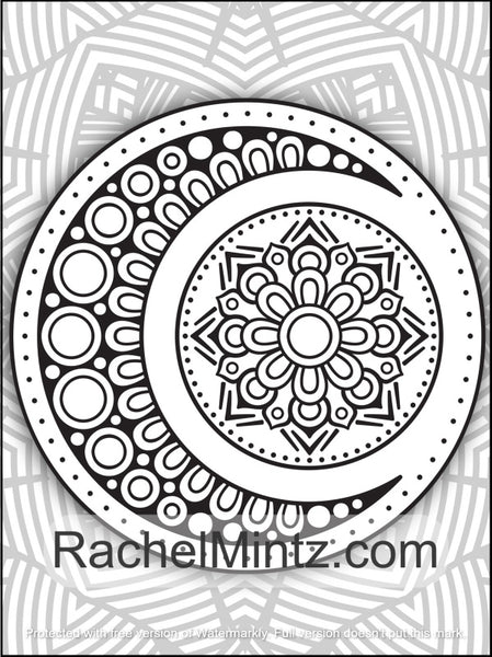 Download Taj Mahal Relaxing Mandala Pdf Coloring Book For Adults Rachel Mintz Coloring Books