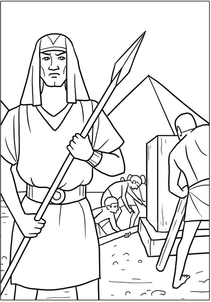 coloring pages passover story