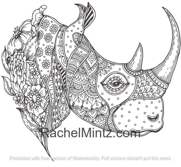 Download Wild Africa African Safari Animals Coloring Pdf Book 40 Pages Rachel Mintz Coloring Books