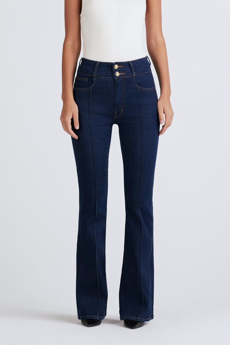 Crosby High Rise Crop Flare Jeans