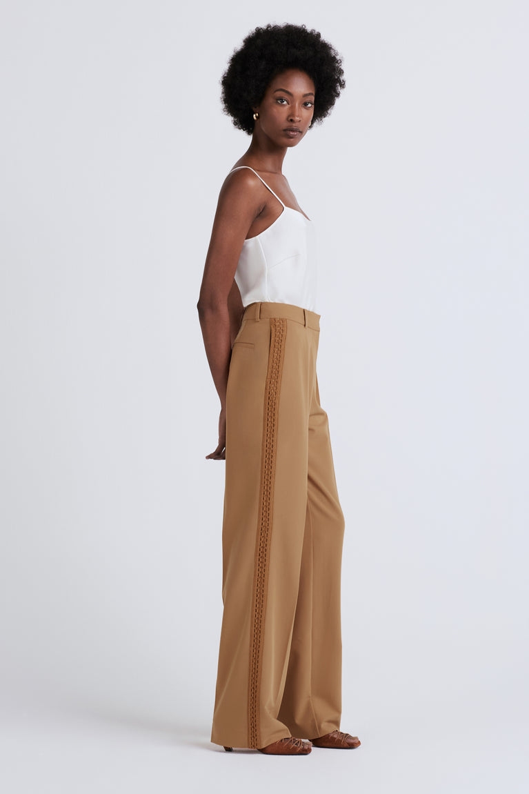 Delta Wide Leg Trousers - Mocha