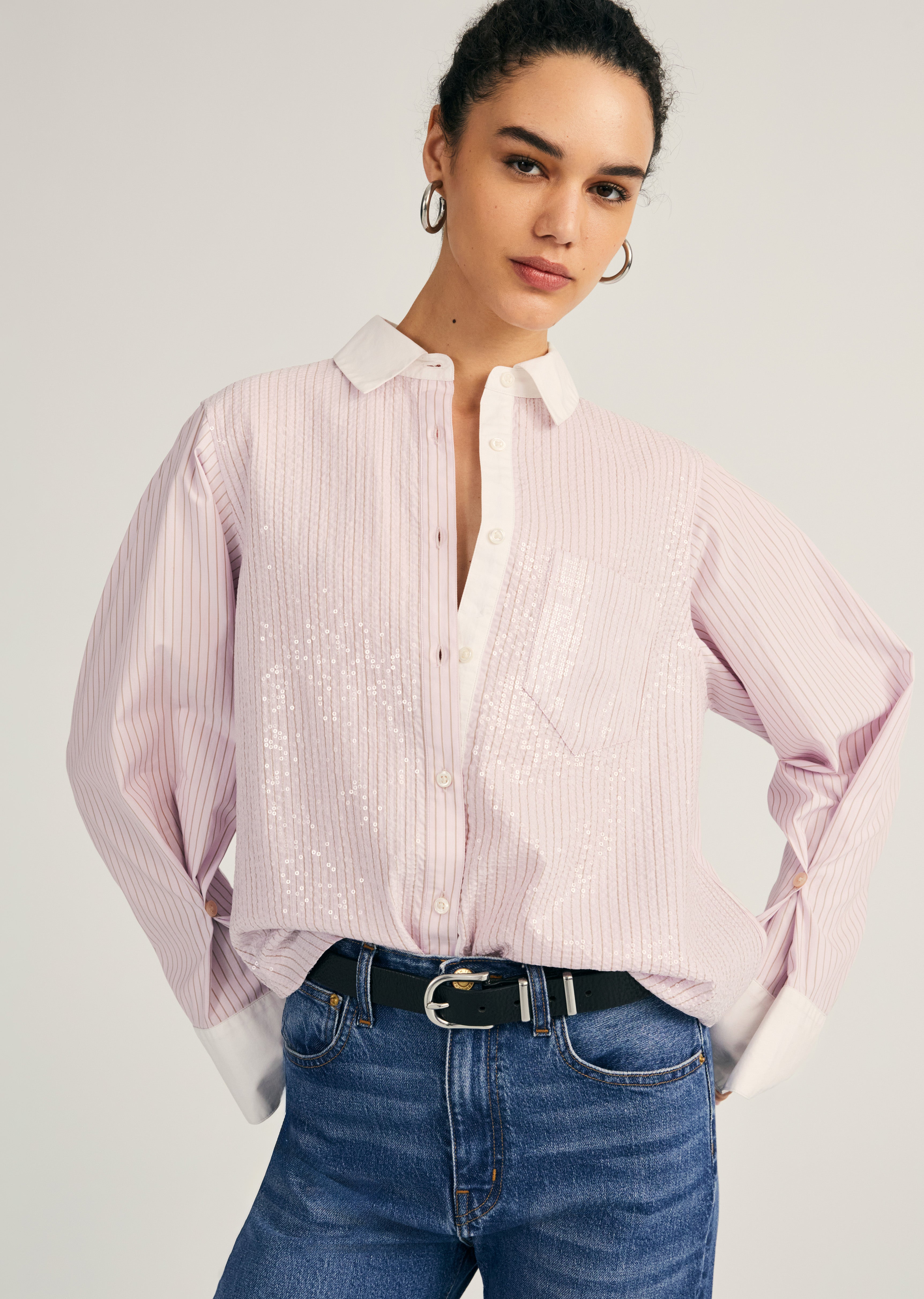 Derek Lam Wesley Embellished Shirt