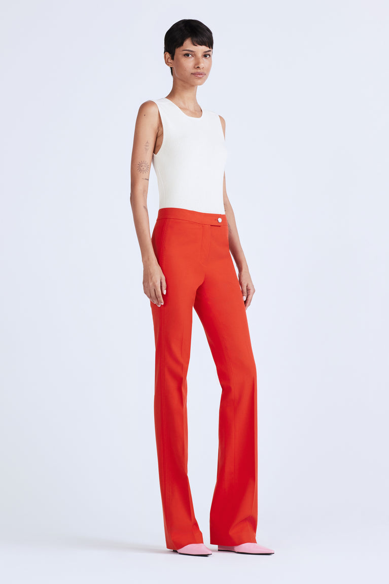 Mckenna Bootcut Trouser - Vermillion